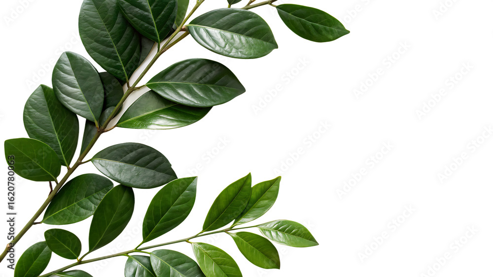 Decorative green leaves and a card with copy space. Isolated on white background. PNG. AI GENERATED.
Decorative green leaves and a card with copy space. Isolated on white background. PNG. AI GENERATED.