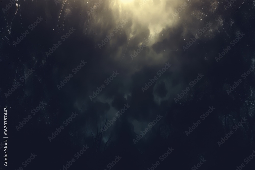 Fototapeta premium Dark Clouds with Radiant Light Breaking Through the Sky