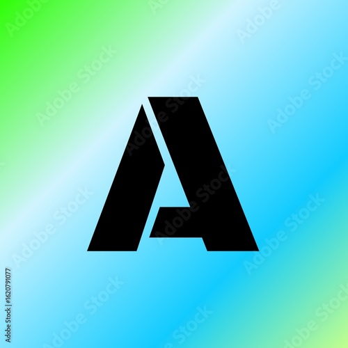 vector illustration of an abstract background with a letter