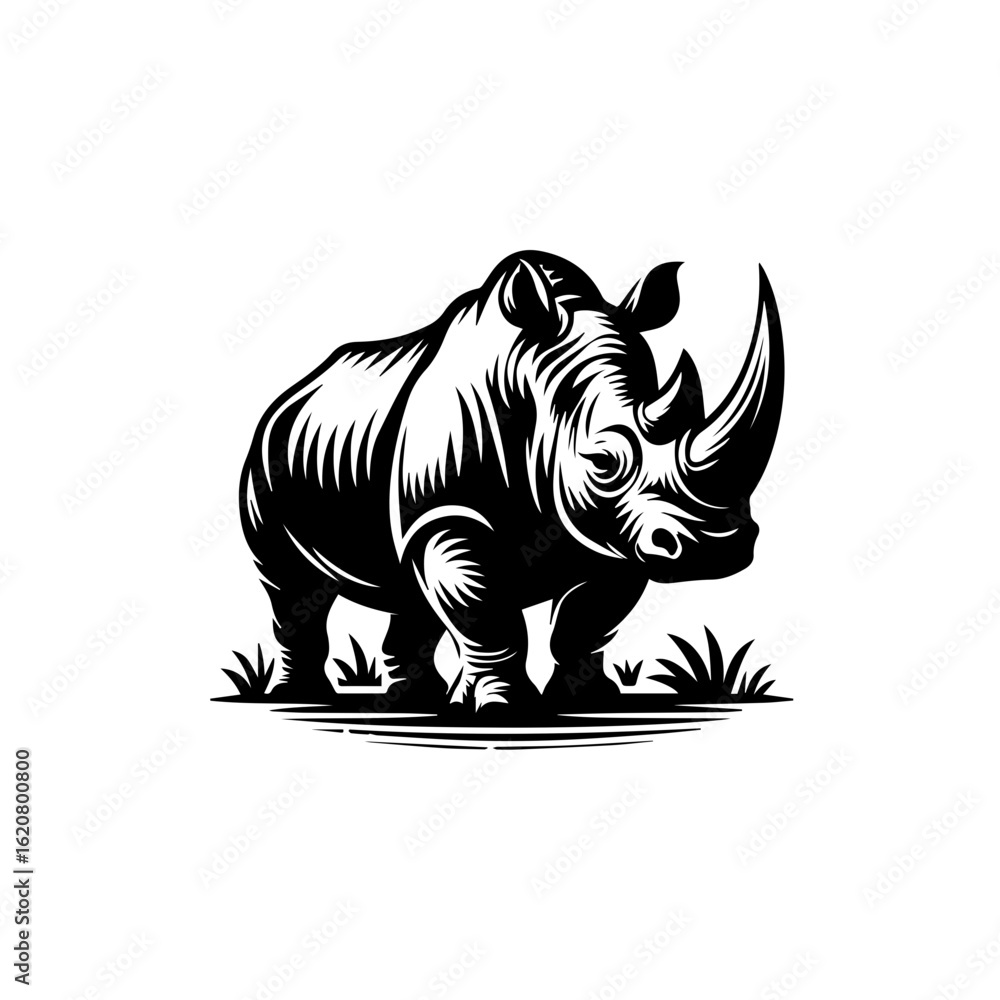 Fototapeta premium rhino vector illustration