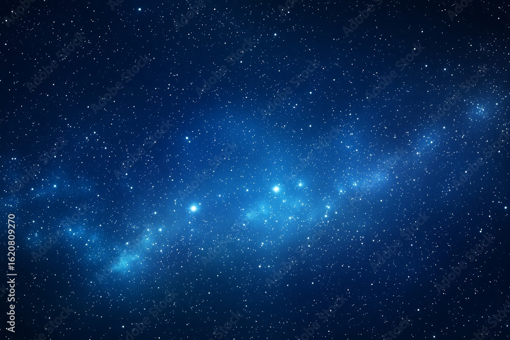 Fototapeta premium Blue Galaxy of Stars, Cosmic Wonder ,Space