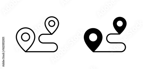 Destination icon. Address direction