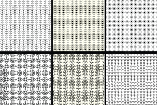 Seamless flowers pattern perfect for packaging, textile design, fabric, wallpaper, wrapping paper and background sets