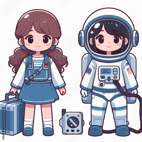 vector illustration of astronot