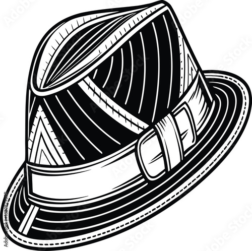 Detailed Hat Drawing