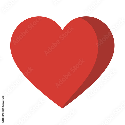 Free Download red heart icon vector for love emotion and valentine design - GFXLoad