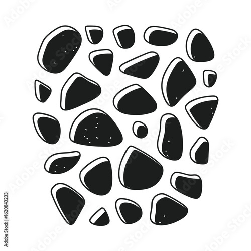 Seamless black and brown dog paw print pattern vector illustration