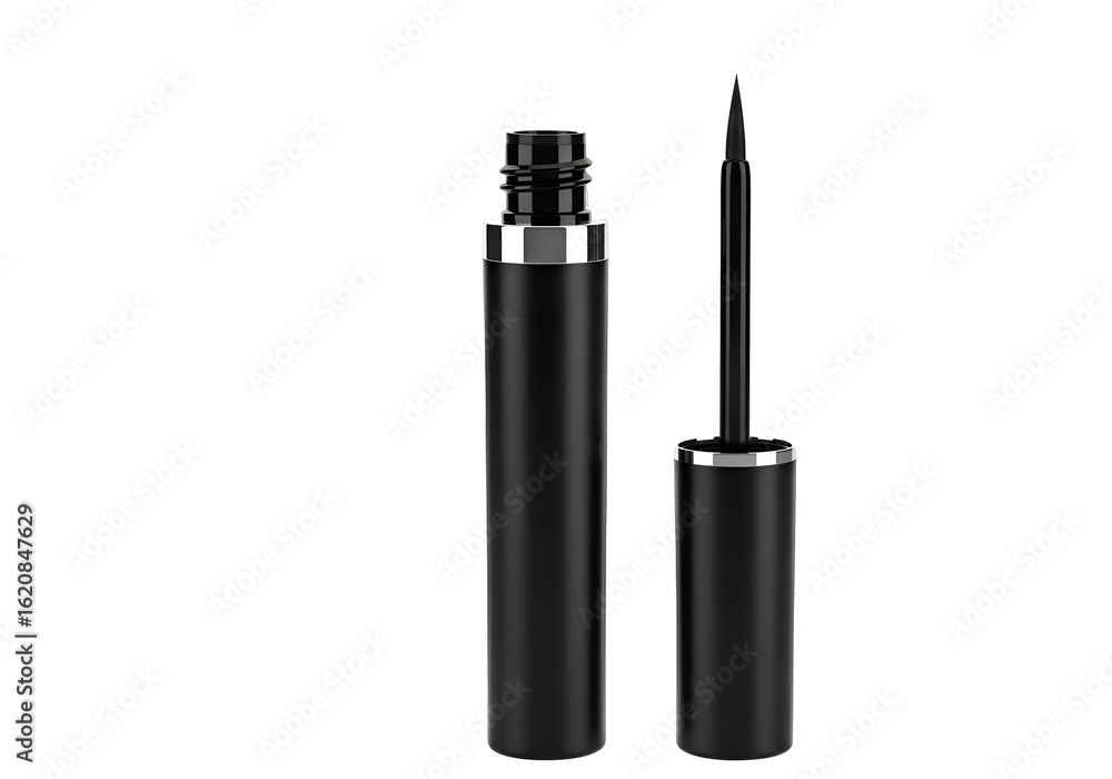 Obraz premium Black cosmetic container with applicator.
