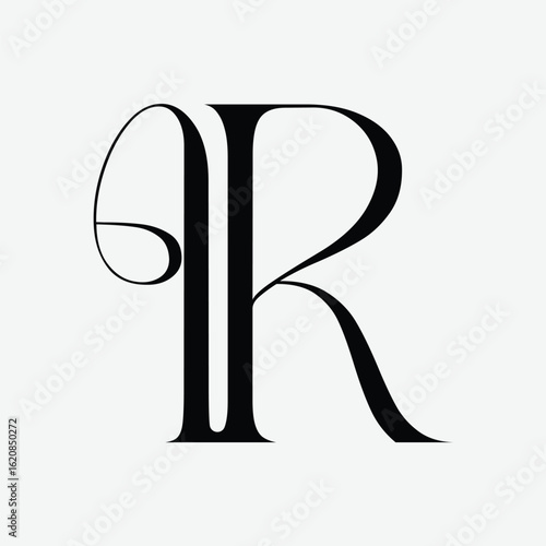 IR Logo design initial letter