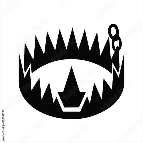 Animal Trap Flat Design Illustration