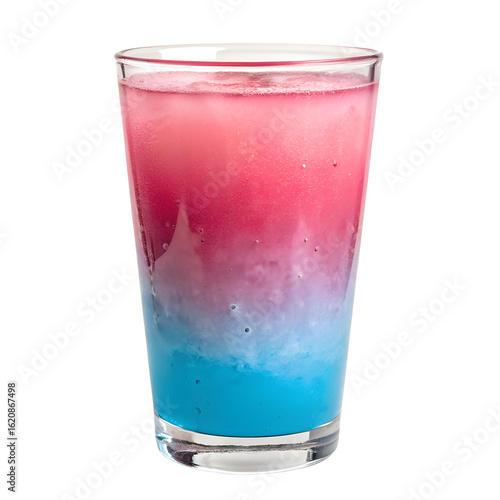 Wallpaper Mural Vibrant layered beverage in clear glass isolated on a transparent background drink pink Torontodigital.ca