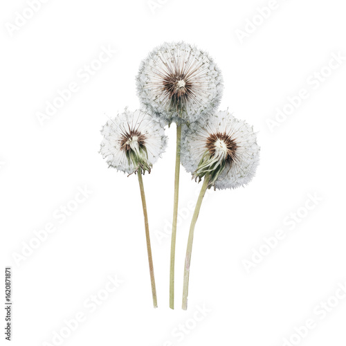Wallpaper Mural Three dandelion seed heads in close-up Torontodigital.ca