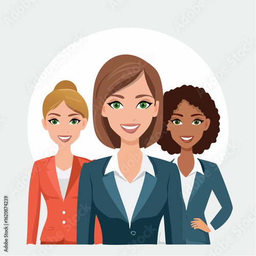 Vielfältiges Team von Businessfrauen – Gleichberechtigung im Beruf