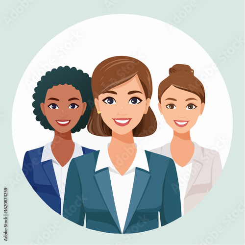 Vielfältiges Team von Businessfrauen – Gleichberechtigung im Beruf