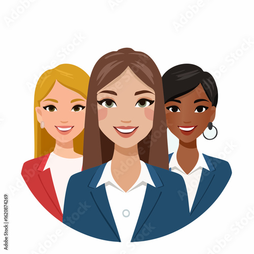 Vielfältiges Team von Businessfrauen – Gleichberechtigung im Beruf