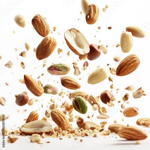 Wallpaper Mural Mixed nuts falling in mid-air Torontodigital.ca