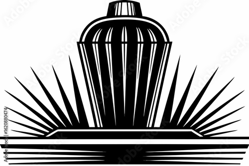 blender vector silhouette black and white