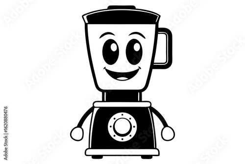 blender vector silhouette black and white