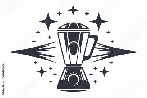 blender vector silhouette black and white