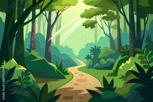 tropical forest landscape
