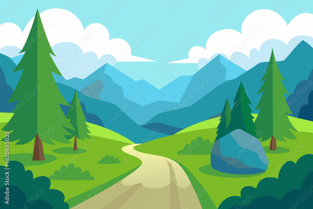 Fototapeta premium road in mountains
