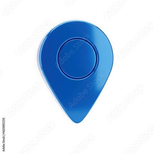 Free Download Blue map pin location marker isolated on transparent background - GFXLoad