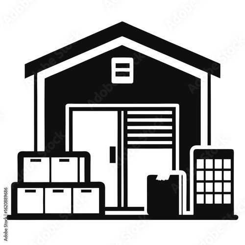 Warehouse Dispatch Delivery Icon