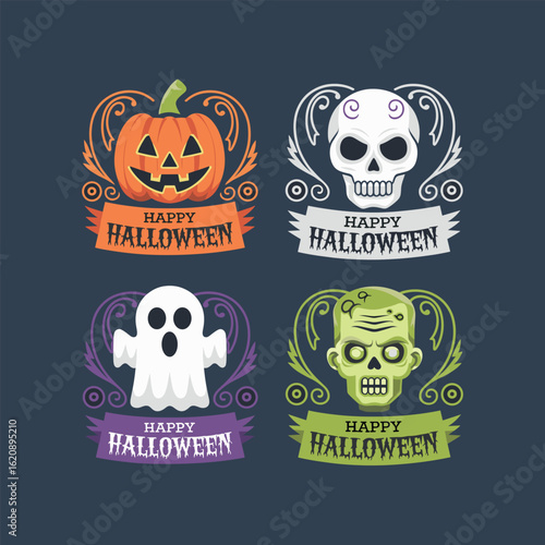 halloween icon set