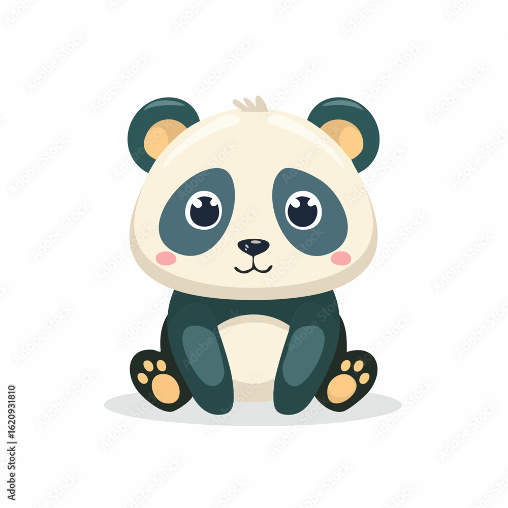 Fototapeta premium Kleines, sitzendes Pandababy