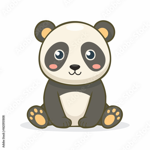 Kleines, sitzendes Pandababy