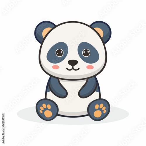 Kleines, sitzendes Pandababy