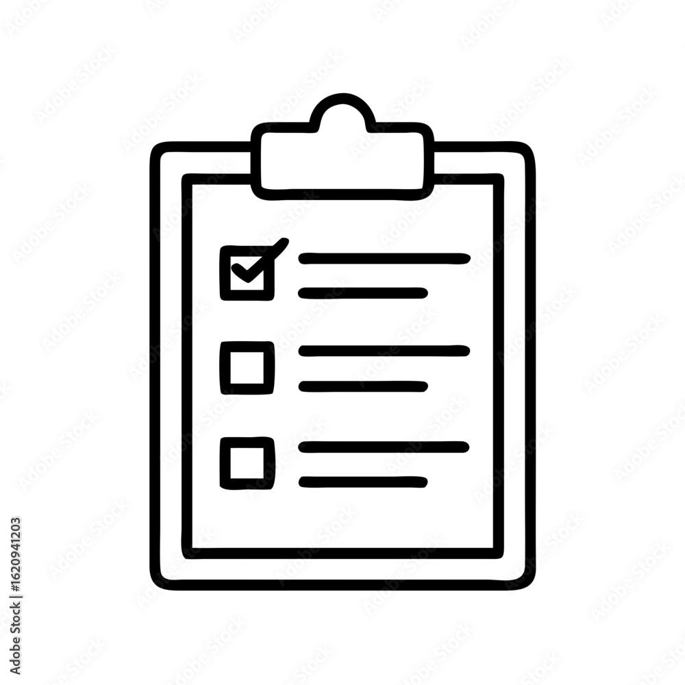 Checklist clipboard task list vector icon illustration for project management and to do list app Checklist clipboard task list vector icon illustration for project management and to do list app