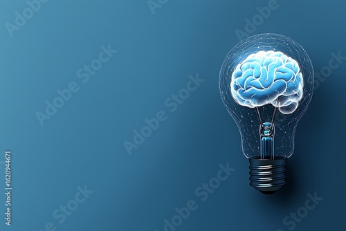 Brain power lightbulb idea concept creative thinking innovation intelligence