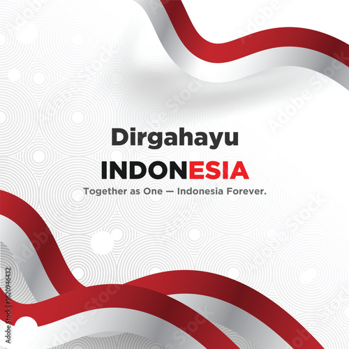 indonesia national day social media post