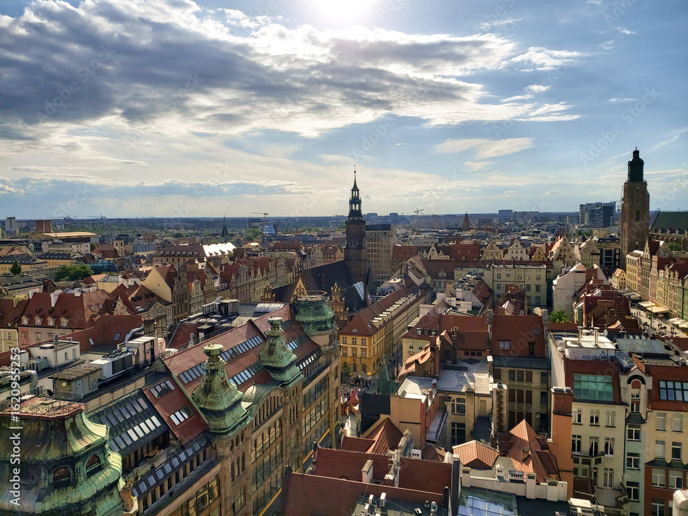 Fototapeta premium panorama of old town