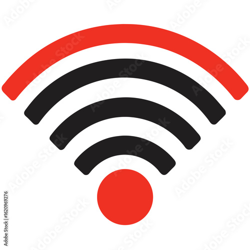 Wi Fi wireless internet network symbol vector silhouette 