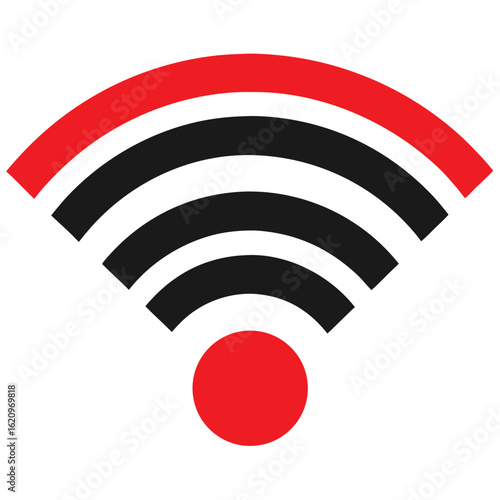 Wi Fi wireless internet network symbol vector silhouette 