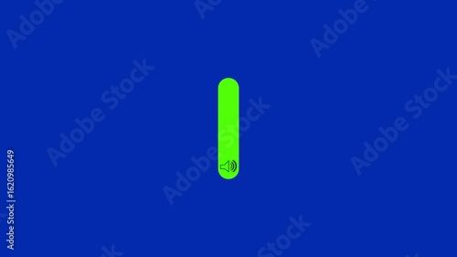 volume button icon for ui and ux design 4k animated. Audio, video volume button animation.