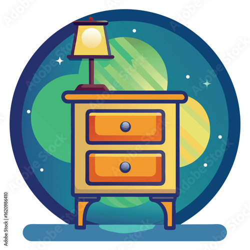 nightstand  clean image of  on white background