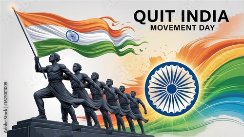Tribute to Indian freedom fighters on Quit India Movement Day.