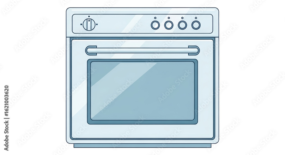 Obraz premium Isolated White Oven