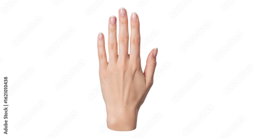 Fototapeta premium Isolated Hand of a Woman, Palm Up
