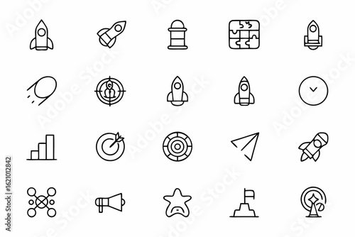 A sharp and futuristic bundle focused on project velocity, startup launches, and fast-forward business growth. Perfect for pitch decks, tech branding, and marketing materials