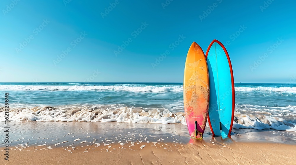 surfboards on the beach surfboards on the beach