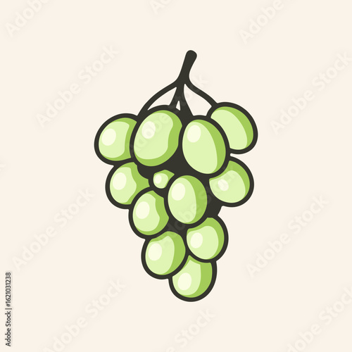 Green grape bunch