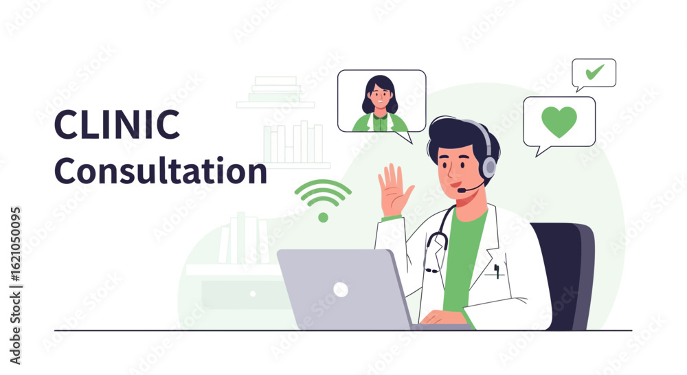Virtual Medical Consultation With a Doctor Telemedicine And Digital Health Technology Virtual Medical Consultation With a Doctor Telemedicine And Digital Health Technology
