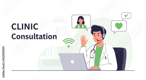 Virtual Medical Consultation With a Doctor Telemedicine And Digital Health Technology