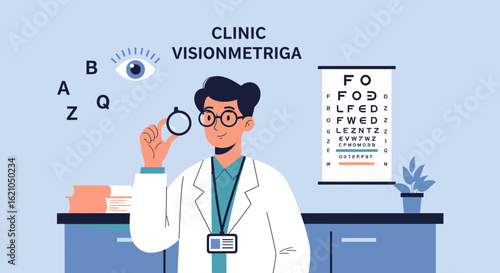 Vision Examination By Doctor To Improve Patient Health Care Service Quality
