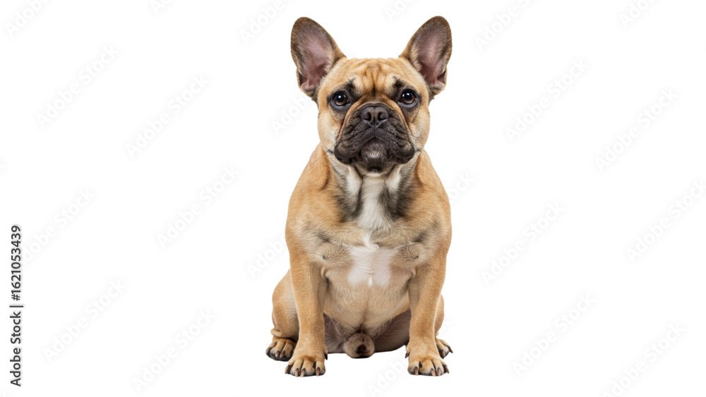 Obraz premium Cute French Bulldog Sitting .