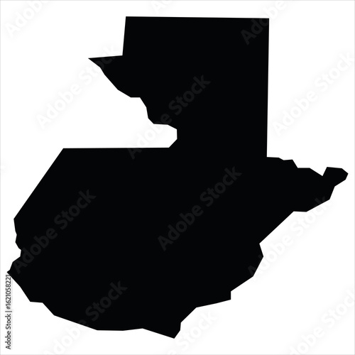 Guatemala Sillouette Vector Isloated On White Background